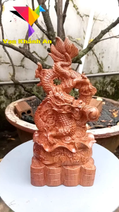Tượng Rồng Tài Lộc - Tượng Trang Trí Phong Thủy Để Bàn - Đồ Decor Trang Trí - Quà Tặng Gỗ Lưu Niệm Ý Nghĩa Độc Đáo - Gỗ Decor - Vật Phẩm Phong Thủy