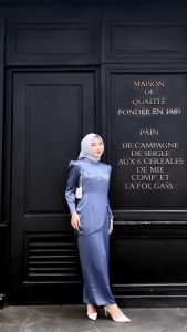 Oneset Felicya Baju Kurung Melayu Dress Pesta Setelan Wanita Baju Kondangan Kekinian Full Payet 2024