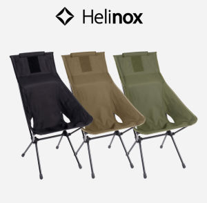 2025 Helinox Tactical Sunset Chair High Back Lightweight Camping Gear Outdoor Leisure Furniture Aluminum Material Foldable