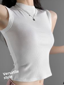 JIFANPAUL | High Neck Sleeveless Fitted Vest for Women Spring/Summer Layering