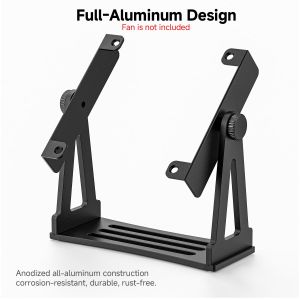 RGEEK | RGEEK Multi-Purpose Desk Fans Stand Mount 360 Degree Adjustable Rotating for 120mm PC Computer Cooling Fan