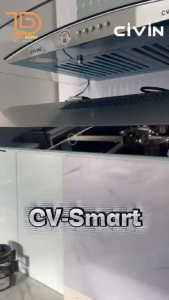 Máy Hút Mùi Cổ Điển CIVIN CV-Smart - Thân Thép Không Gỉ Công Suất 800m3/h Điều Khiển Cảm Ứng 3 Tốc Độ hàng chính hãng