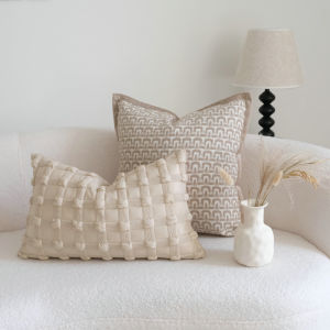 Áo Bọc Gối Phong Cách Hiện Đại Đơn Giản Có Lõi Bọt Pha Lê Cho Phòng Khách Áo Bọc Ghế Sofa Có Thể Tháo Rời Áo Bọc Gối Tròn Hình Học