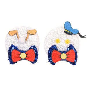 Christmas Sequins Cute Mouse Ears Hair Clip For Girl Festival Trip Glitter Hairpins Children Birthday Party DIY Hair Accessorie