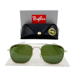 แว่นกันแดดทรงนักบินคลาสสิกแฟชั่นสำหรับผู้ชาย แว่นกันแดด AO สำหรับผู้ชาย แว่นตาเลนส์แก้วแบบทหารอเมริกัน