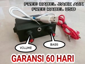 ampli mini 5v 2 chanel vol+bass garansii