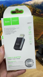 Đầu chuyển (C to L) Hoco UA17 dùng chuyển đổi dây sạc - Bảo Hành 3 tháng