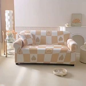 1/2/3/4 Seater Sofa Cover High-end Modern Scratch Resistant Print Couch Cover