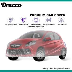 Sarung mobil Transparan Tebal DRACCO-Mobil Jazz Brio Yaris Agya Ayla dll Bonus Tas Penyimpanan