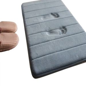 [ของมันต้องมีจ้าา] พรมนาโนสีพื้น (40x60cm) พรมเช็ดเท้าสีพื้น นุ่มสบายเท้า พรมห้องนอน พรมห้องน้ำ ตกแต่งบ้าน