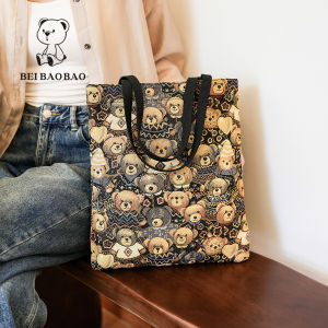 Beibaobao | Trendy Lightweight Luxury Canvas Tote Bag for Women