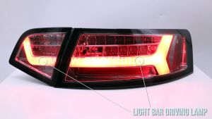 Audi A6 C6 08-11 Smoke Light Bar LED Tail Lamp Left & Right [One Pair]