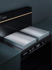 Stainless Steel Kitchen Storage Rack Gas Stove Cover Board Integrated Cooker Hood Storage Cabinet One Layer Installation Free