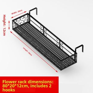 Balcony Rail Hung Window Display Shelf
