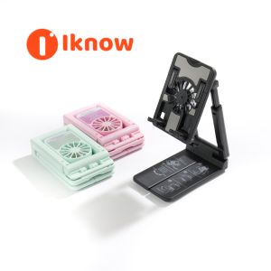 I know 3-in-1 Phone Stand with Cooling Fan Mobile Shooting Gimbal and Portable Selfie Holder for Live Streaming