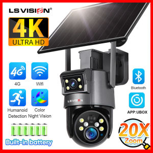 LS VISION UBOX 4k 20x Zoom quang học Wifi/4G ống kính kép năng lượng mặt trời Camera CCTV IP66 ngoài trời không thấm nước PIR ai hình người phát hiện PTZ camera an ninh màu nhìn trong đêm hai chiều Máy ghi hình IP giám sát bằng giọng nói