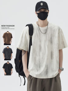 American Style Loose Round Neck Short Sleeve Breathable T Shirt