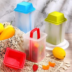 Pickles Jars Reusable Pickles Container with Strainer for Mess-Free Storage of Condiment Food-Easy to Open Storing Pickles Tools