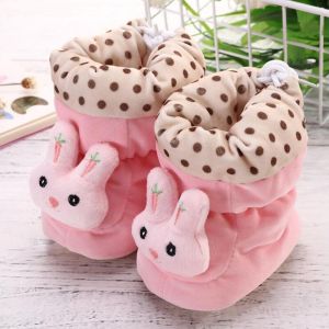 Newborn Baby Woolen Shoes 0 Winter 3 Soft Sole Shoes 6 Male and Female Baby Cotton Shoes 9 Fleece-lined 12 Months Booties