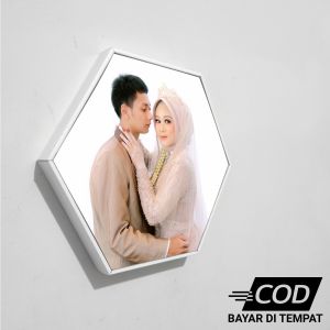 CETAK FOTO UNIK+BINGKAI HEXABLOCK FRAME