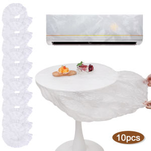 10 Tấm phủ bàn trong suốt bằng tấm bảo vệ Khăn trải bàn đàn hồi tròn được trang bị vỏ bảo vệ bàn ăn chống dầu chống thấm