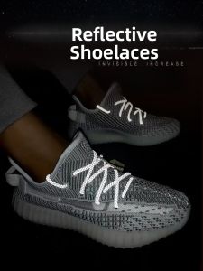 Original Coconut Reflective Shoe Laces 350 Full Sky Star Yeezy Black Angel 700 Fluorescent White Angel 500 round Shoelaces