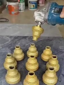 Brazed Pagoda Drill Bit M10 M14 Brazed Diamond Tower Drill Tile Stone Rock Plate Drill Reaming Integrated Bit Diamond Tools