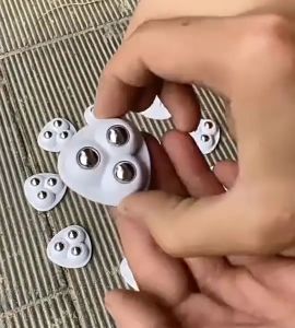 Bộ 4 bánh xe mini 3 gắn đồ vật đồ nội thất giúp dễ dàng di chuyển tiện dụng