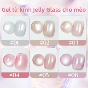 Sơn Móng Tay Gel Mắt Mèo MIANEL 10ML Bộ Màu Hồng Nude Với Hạt Thủy Tinh Hồng Chất Lượng Cao Dành Cho Móng Tay Xinh Xắn
