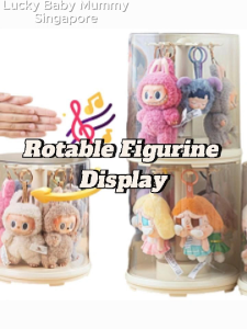 360° Rotable Figurine Display | Manual or RechargableModelwithTransparentDustCover|Fireheart Warrior