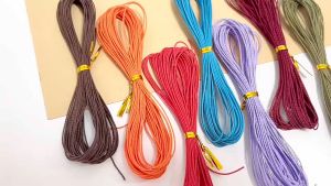 10m Dây Sáp Đài Loan 1.0mm Đan Vòng Làm Handmade Trang Sức Thắt Vòng Làm Móc Khoá