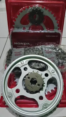 gear set honda cbr 150 lama original bawaan motor