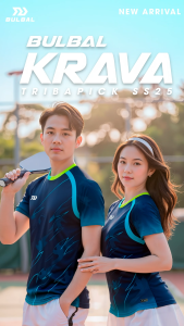 Áo Thun Thể Thao Nam Bulbal Krava Pickleball Cầu Lông Chạy Bộ Vải Siêu Nhẹ Mát Co Giãn Cao
