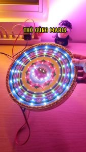 Đèn hào quang bàn thờ Phật hào quang Tượng Phật tượng Tam Thánh sử dụng đèn tiết kiệm điện