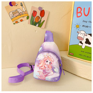 กระเป๋าเด็กกระเป๋าสะพายไหล่เจ้าหญิงเอลซ่าน่ารักสำหรับเด็กผู้หญิงกระเป๋าสะพายข้างลายการ์ตูนมินิสำหรับเด็กหญิงกระเป๋าคาดอกลายซูเปอร์แมนสำหรับเด็กชาย