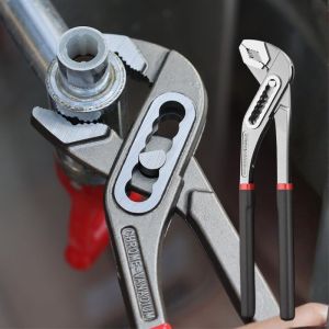 Adjustable Wrench Pliers Large Jaw Water Pipe Pliers Quick-Release Plumbing Pliers Pipe Pipe Grip Household Hand Tools