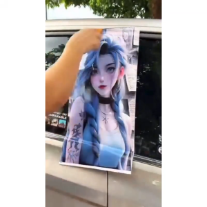 Ready Stock Car sticker PE film Cover Stripe Car Door Center Column Pillar sticker Car Window Middle 74 Zenitsu