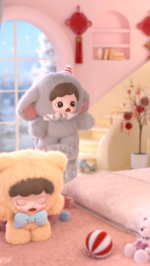 TNTSPACE Zoraa Fluffy Cabin Series Vinyl Plush Doll Blind Box Figure Combo Sets