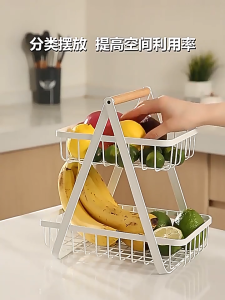 3 Tier Fruit Basket Countertop Fruit Bowl Fruit Holder For Kitchen Fruit And Vegetable Storage Fruit Basket For Kitchen Counter Bread Snacks Storage Stand  for Home Office Dorm