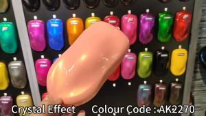 AIKKA AK2270 Pineapple Pink | Crystal Series | Automotive 2K Car Paint Motor Body Aerosol Spray Cat Kereta DIY 车漆