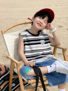 zosee | Striped Summer Lightweight Back Vest for Boys