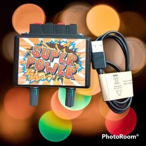 POWER MINI SUDAH BLUETOOTH 2 POTENSIO AMPLIFIER 5 VOLT PAM 8403 STEREO AUDIO MINIATUR POWER RAKITAN AMPLI USB CHARGER