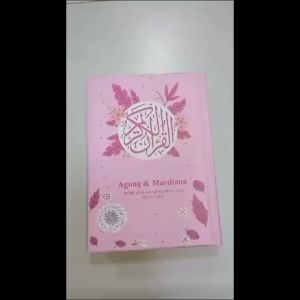 Alquran Hafalan Hafazan A5 Perkata Latin 8 Blok Warna Custom Nama Tajwid Warna