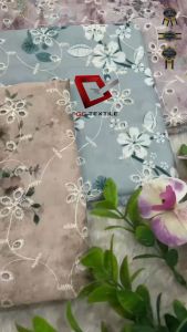 [0.5 METER] Kain Katun Printing Bordir Holecut Premium - Lebar 1.5 Meter