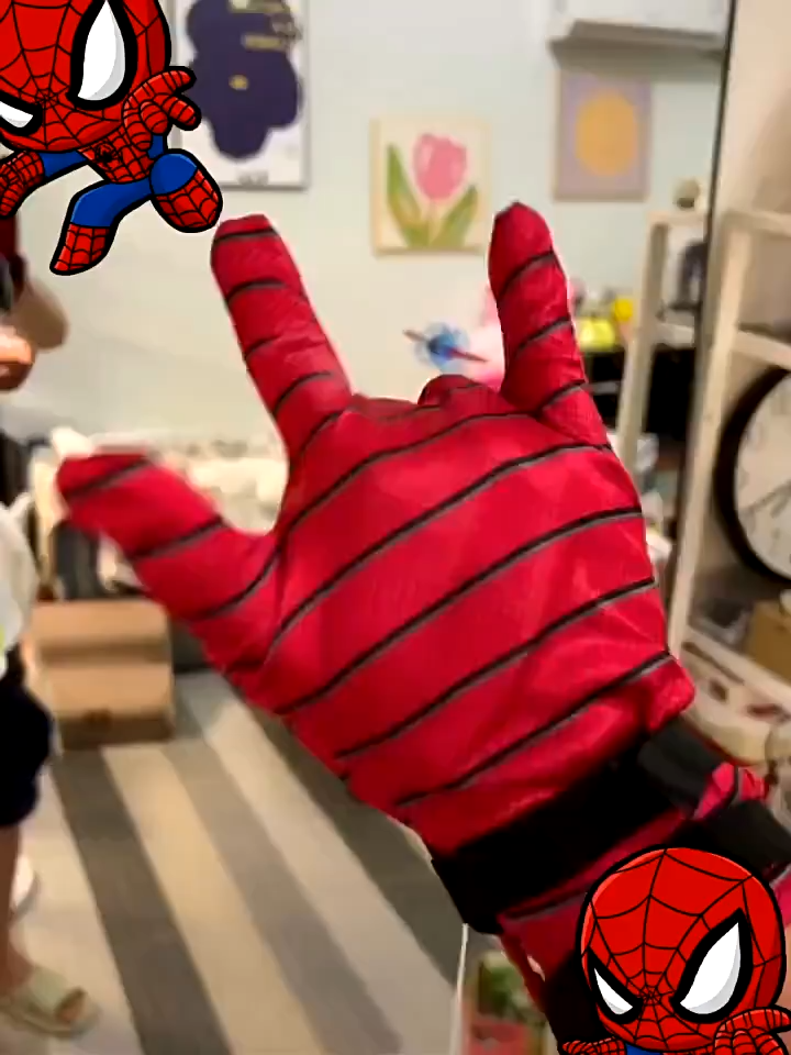 ชุดของเล่นถุงมือ Spider-Man Launcher Spider Web สำหรับของเล่นเด็ก ของขวัญวันเกิด