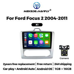 MEKEDE 2 Din Carplay For Ford Focus 2 3 Mk2 Mk3 2004 - 2011 IPS Screen Car Radio GPS BT Autoradio Intelligent Car Audio System