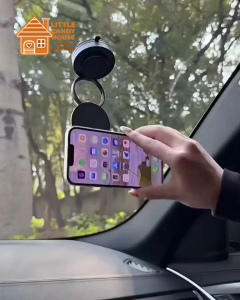 Vacuum Suction Stronger Magnetic Phone Holder 360° Rotatable Foldable Phone Bracket Smartphone Stand