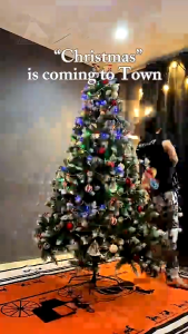 ✨ส่งจากไทย🎄ต้นคริสต์มาส ต้นไม้ปลอม ต้นไม้ประดับ แถมสายรุ้ง ตกแต่ง ต้นคริสต์มาสปลอม คุณภาพสูงสุดPVC ขนาด60/120/150/210CM Christmas Tree