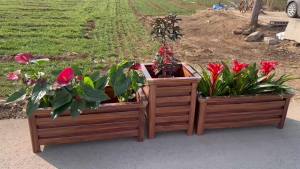 Flower Pot Box Large Planter Box Rectangle Plant Pot Large Aluminum Alloy Flory  Municipal Engineering Planter Box花盆