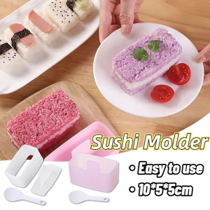 Sushi Mold Musubi Making Kit Household Kitchen Bento Accessories Rice Ball Maker Press Tool